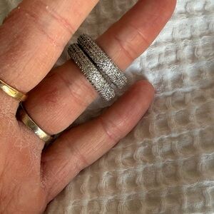 Elegant Silver Double Band Ring